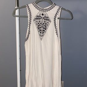 Embroidered tank top